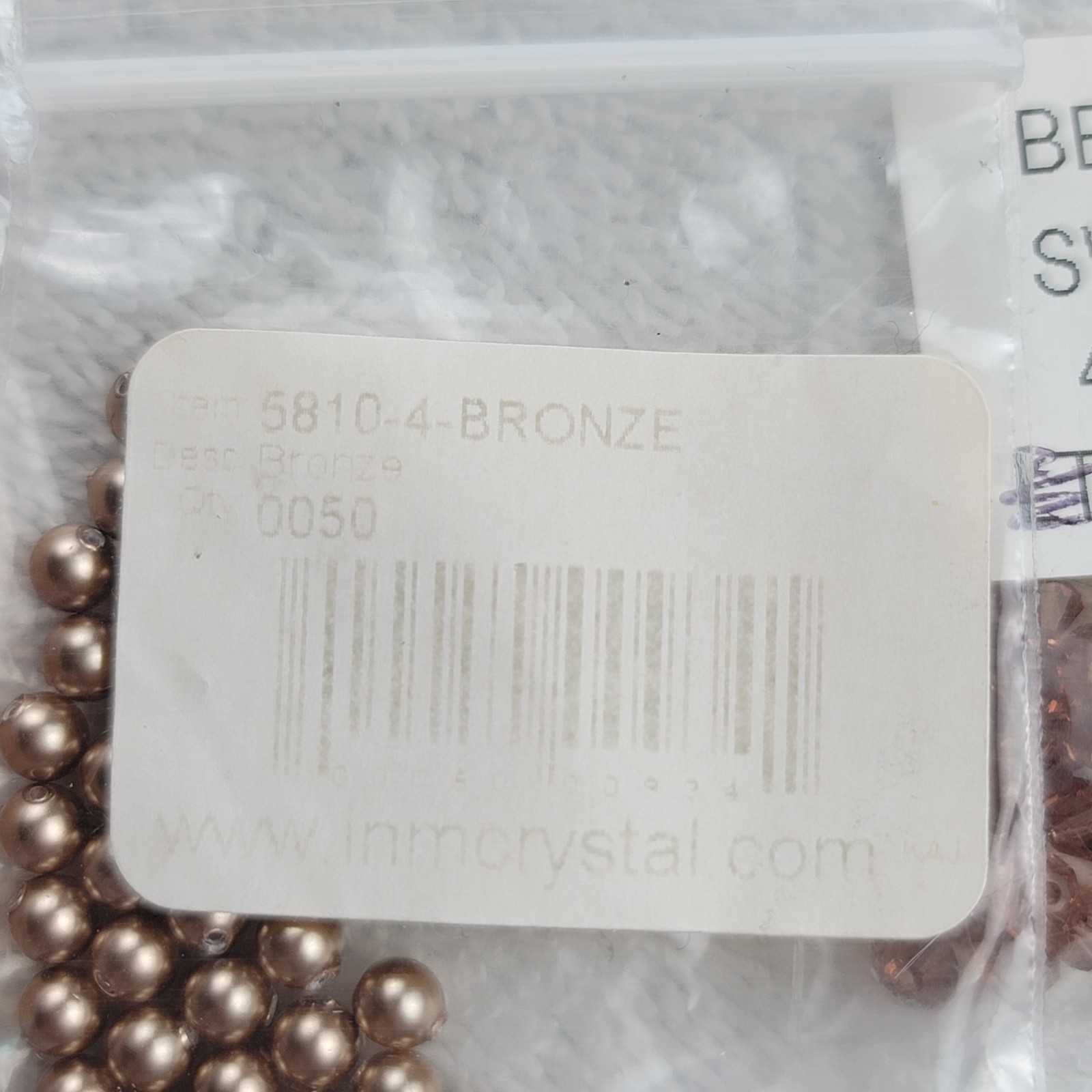 Swarovski Crystal Bead Lot Topaz Copper Bronze Bicone Pearl/Mixed Qty 5301 5810