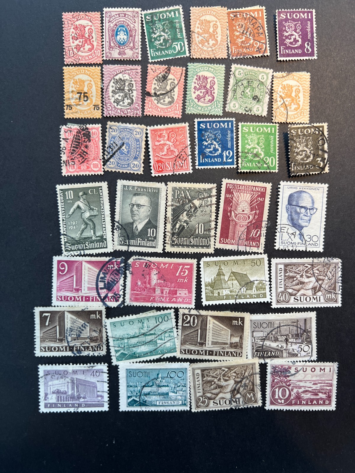 Choose a country! 20 Stamps per country (or as marked), USED or MINT (as marked)