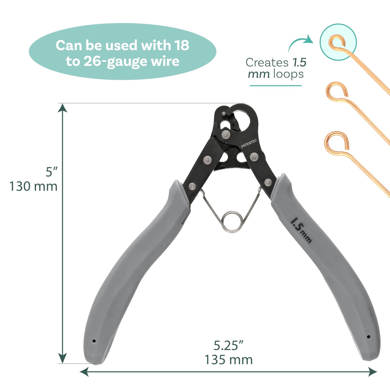 One Step Looper: Trim 1.5mm Loops for Jewelry with 18-26g Wire