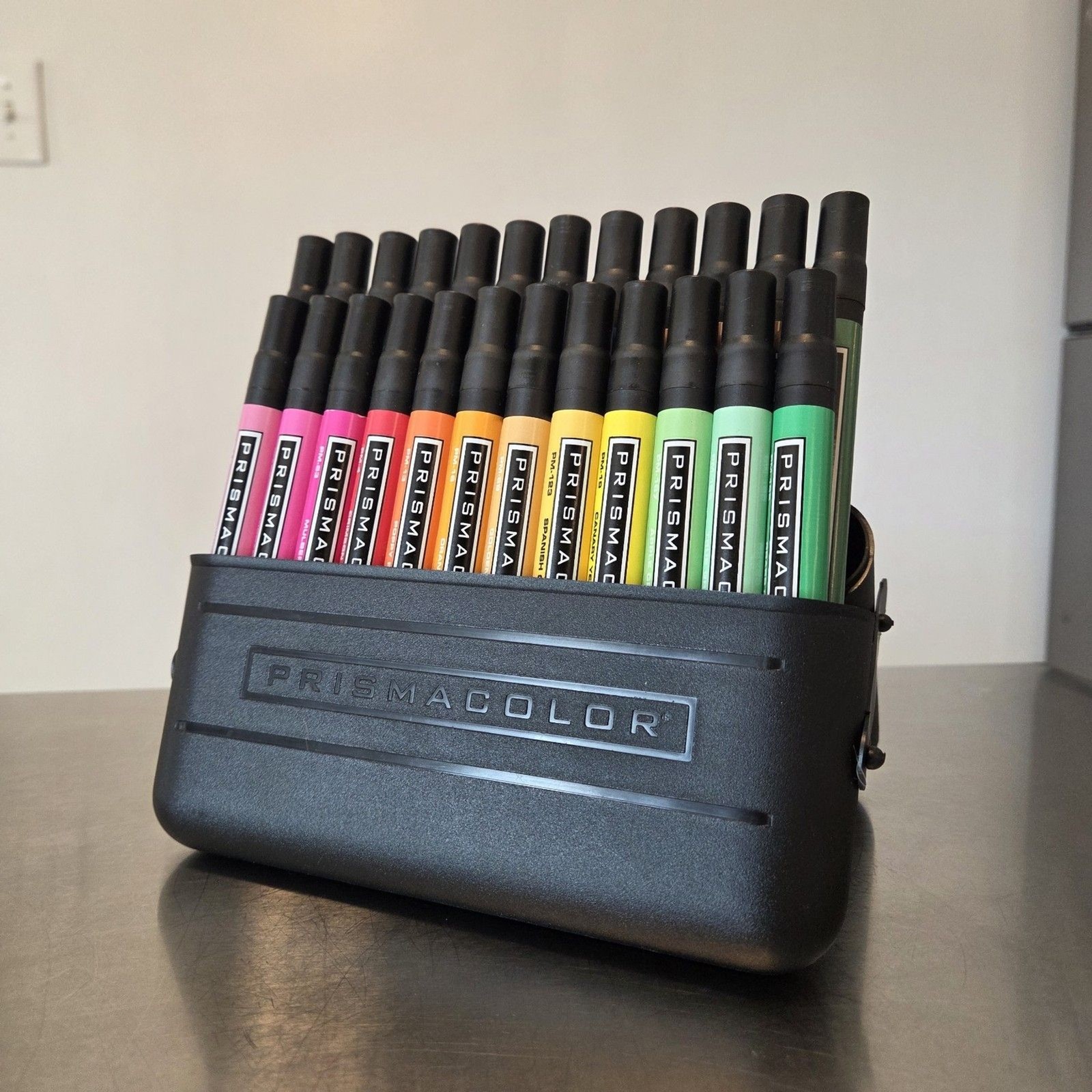 Vintage Prismacolor Dual End Art Markers Set Of 24 In Hard Case