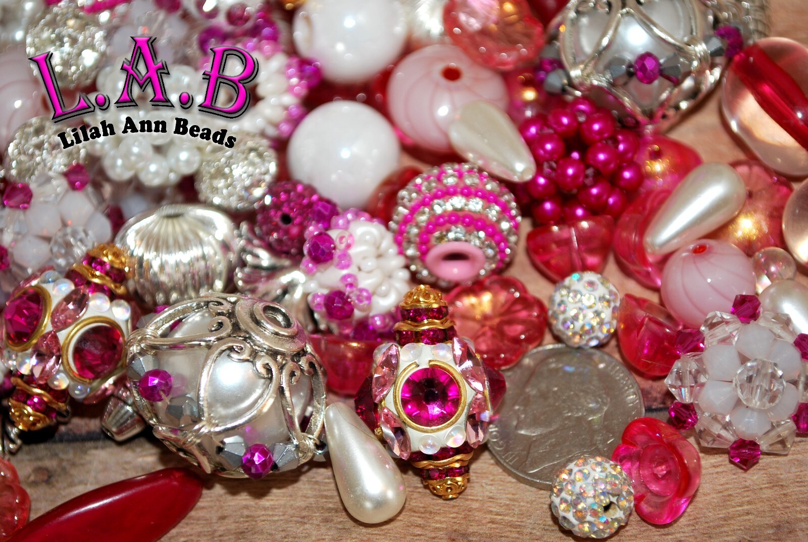 Boho Bead, Wire wrapped “Lotus bloom” Bead mix by Lilah Ann beads – BM701