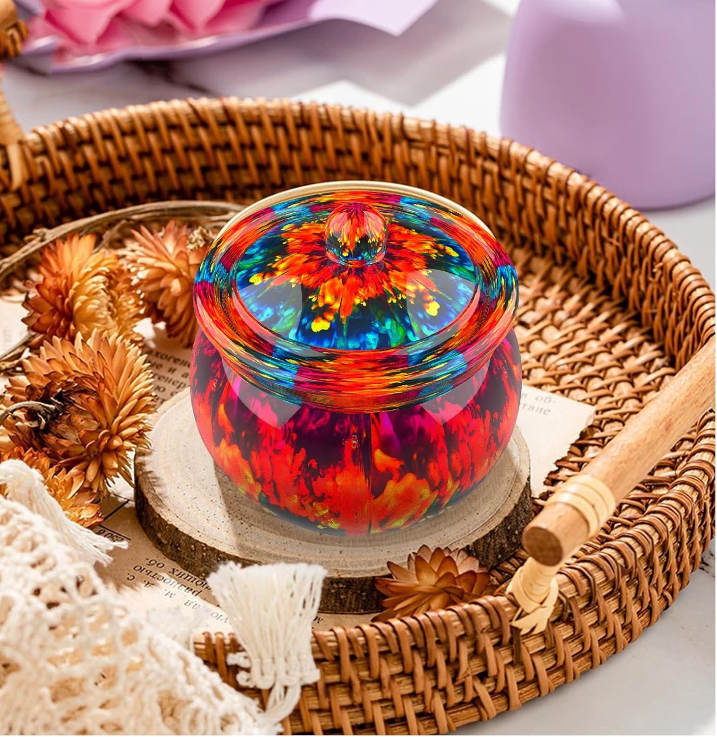 Jar Resin Molds Silicone, Large Jars Silicone Molds with Lid for Epoxy Resin Cas