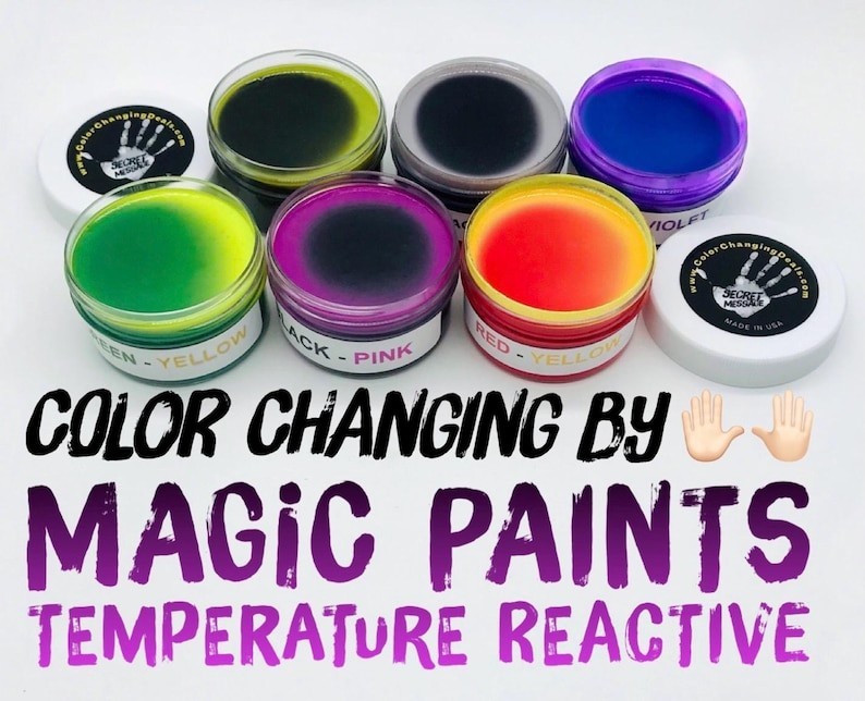 Thermochromic Color Changing Paint for Crafts FREE SHIP USA