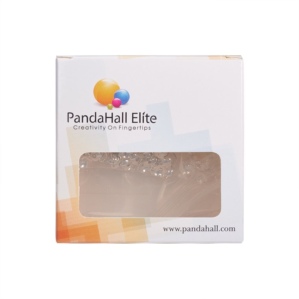 PH Pandahall 650pcs Silver Flower Bead Caps Metal Spacer Beads