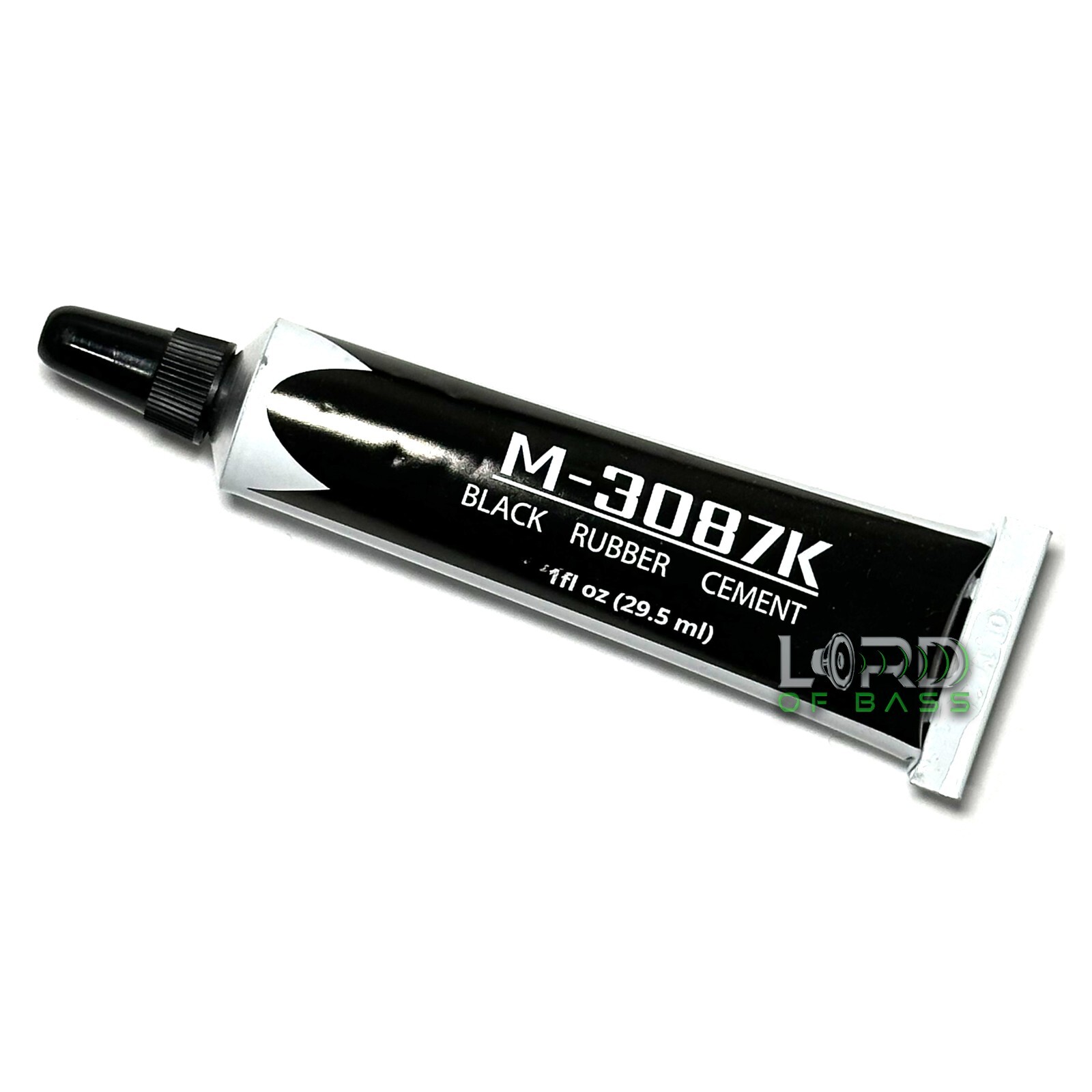 1oz Pro-Grade Black Rubberized Speaker Repair Glue Adhesive – M-3087K Tube