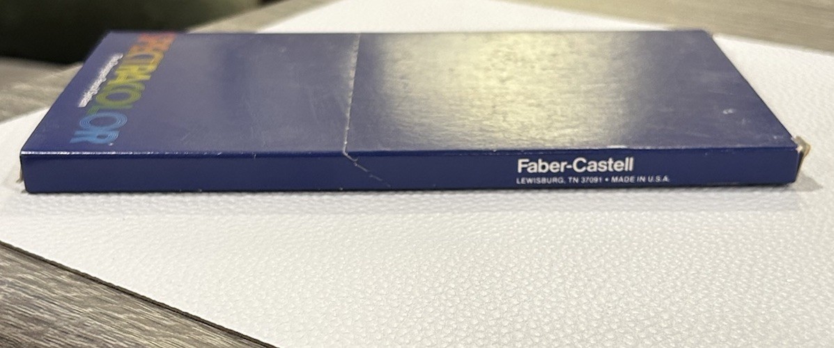 New Old Stock Faber-Castell SPECTRACOLOR 12-pc Color Pencil Set #1400-12 USA