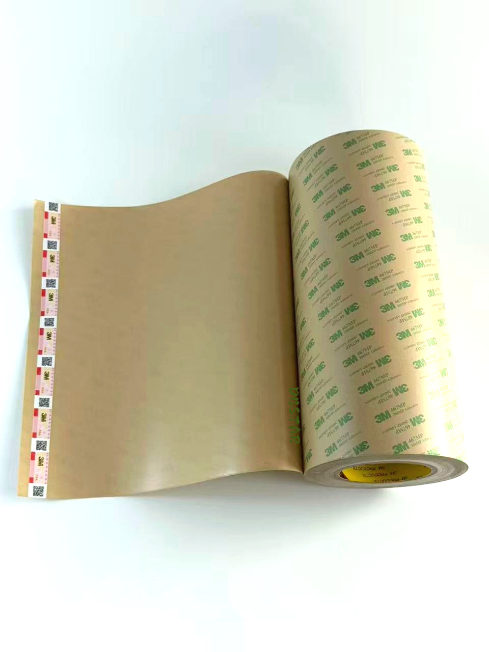 1 Roll 3M 467MP 12″x60yd 2 Mil Clear Adhesive Transfer Tape 68158 USA Seller