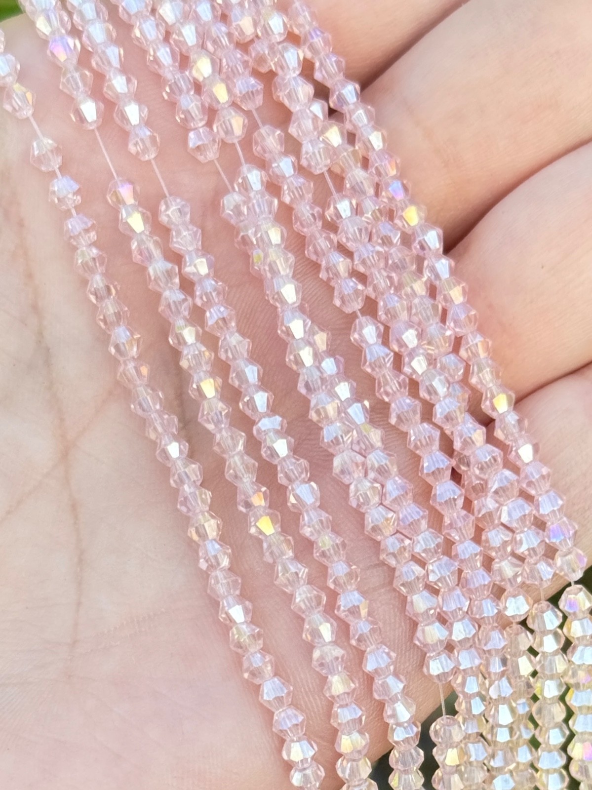 Bulk Lot Colorful 20 Strands AB faceted bicone glass beads 2 of each color
