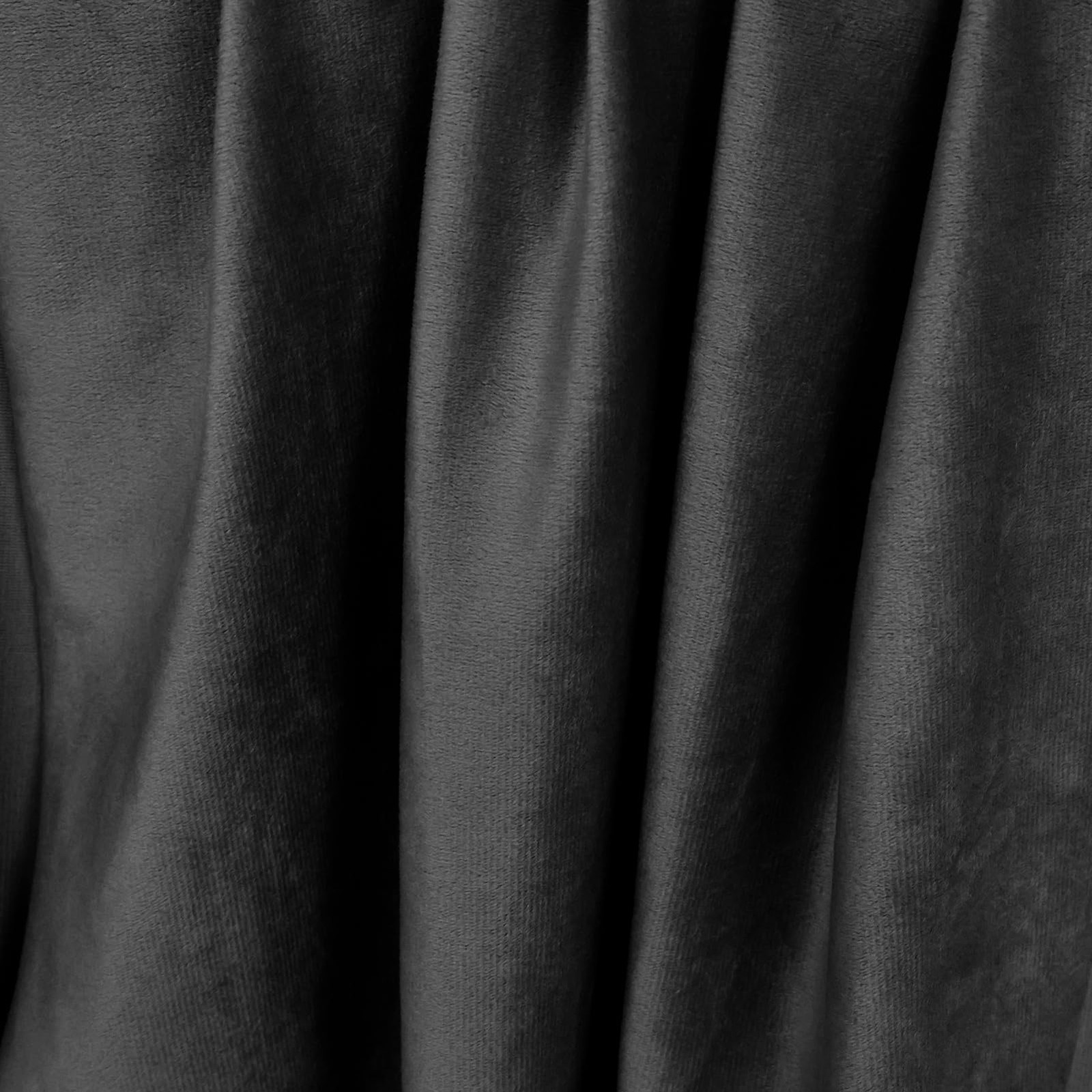 Velvet Fabric Soft Wrinkle Resistant Upholstery Apparel 60” x 80” Black