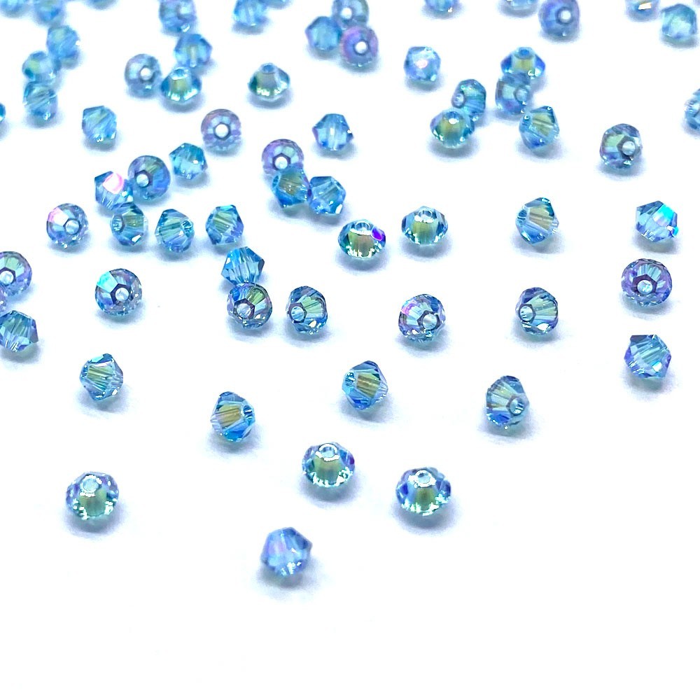 Swarovski 5328 XILION Crystal Bicone Beads Wholesale Factory Pack * AB / SHIMMER