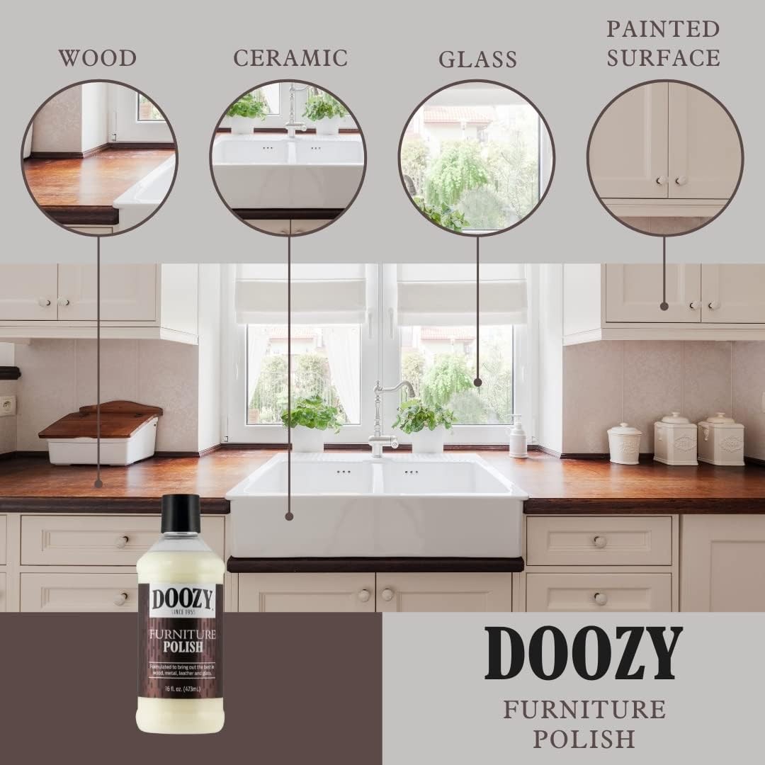 Doozy 16 oz Furniture & Cabinet Polish for All Wood & 16 Fl Oz (Pack of 1)