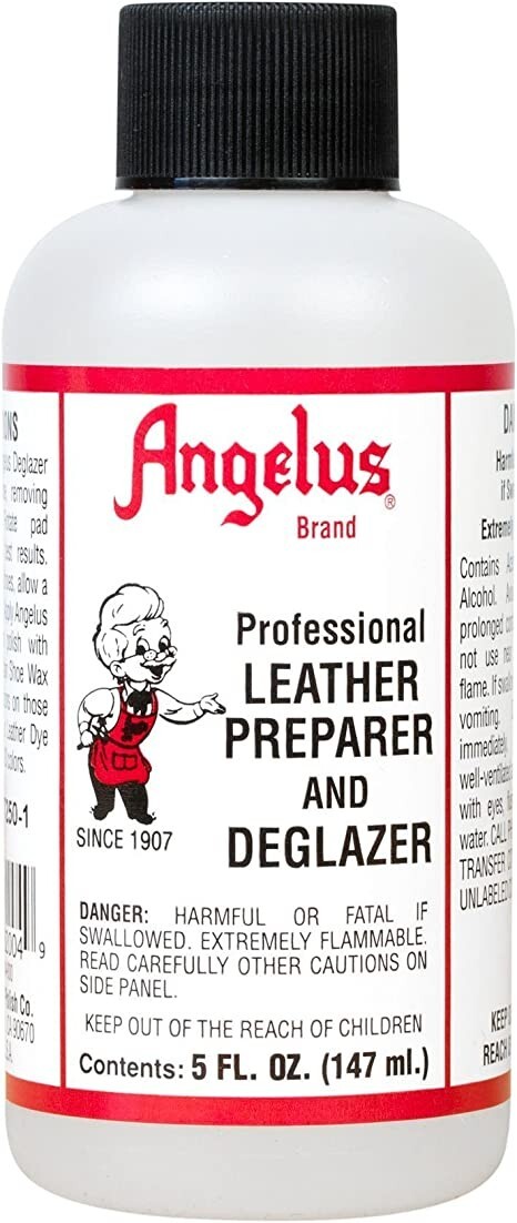 Angelus Professional Leather Dye Preparer & Deglazer 5 Fl. Oz. (147 ml.)