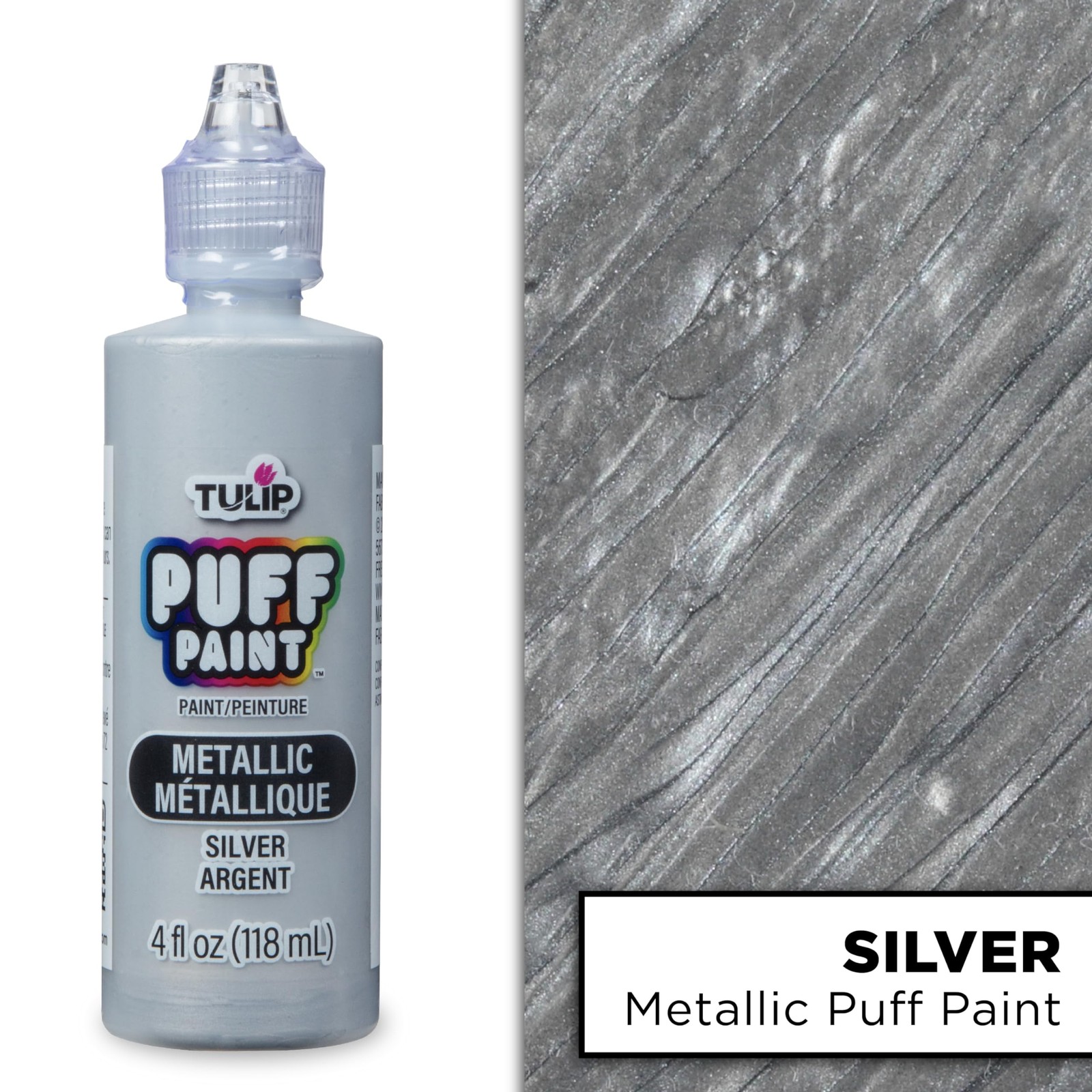 Pintura Para Tela Dimensional 17371 Dfpt 4 Oz Plateado Metalico, 4 Onzas Liq…