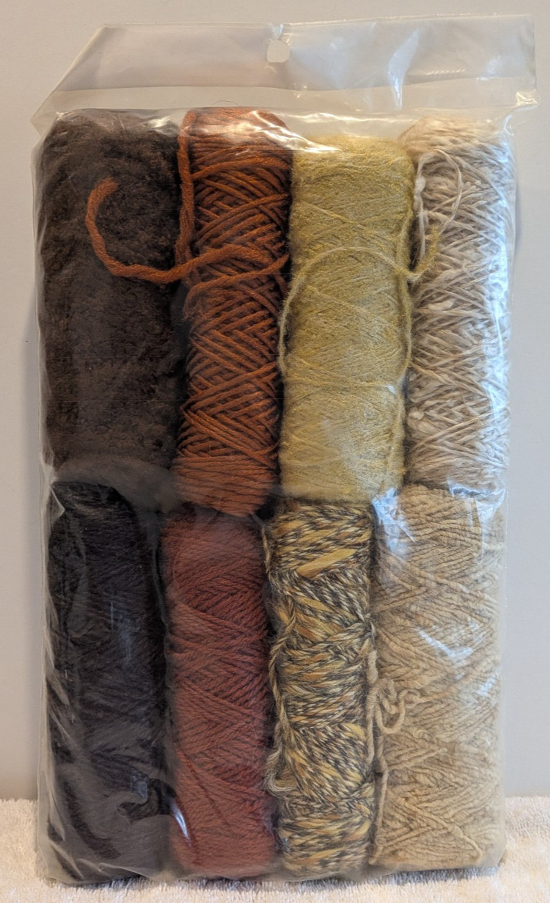 Vtg Belding Lily Co World of Hand Weaving Yarn Assortment Earthtones W102K NOS