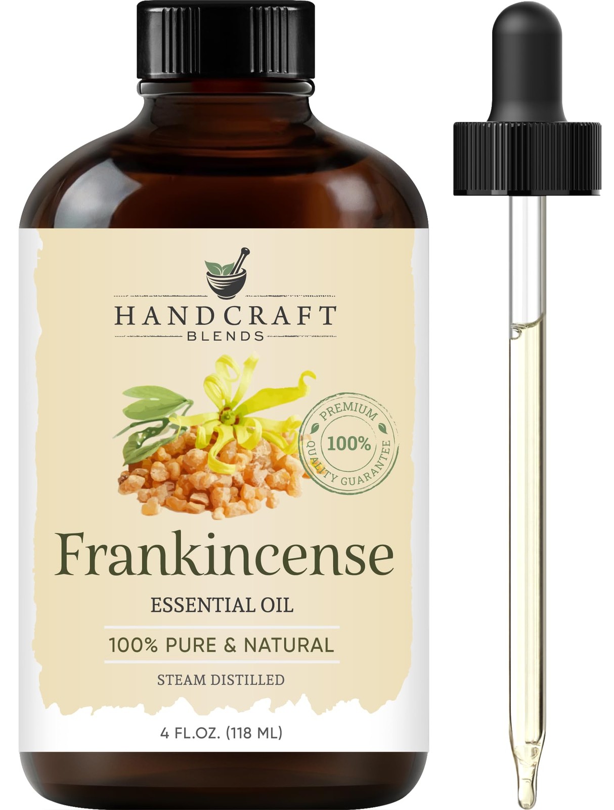 Handcraft Blends Frankincense Essential Oil – Huge 4 Fl 4 Oz (Pack of 1)
