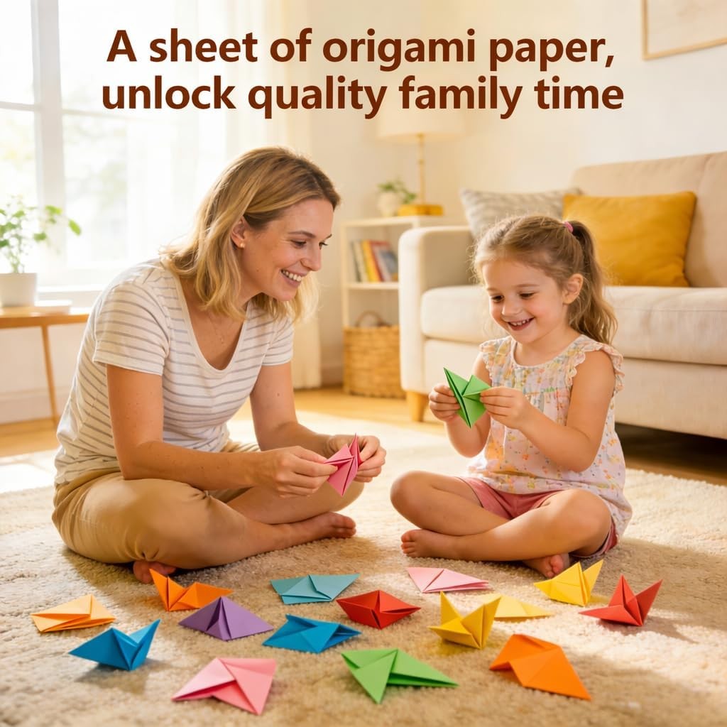 Origami Paper Double Sided Color – 160 Sheets – 20 Colors – 6 Inch Square Easy