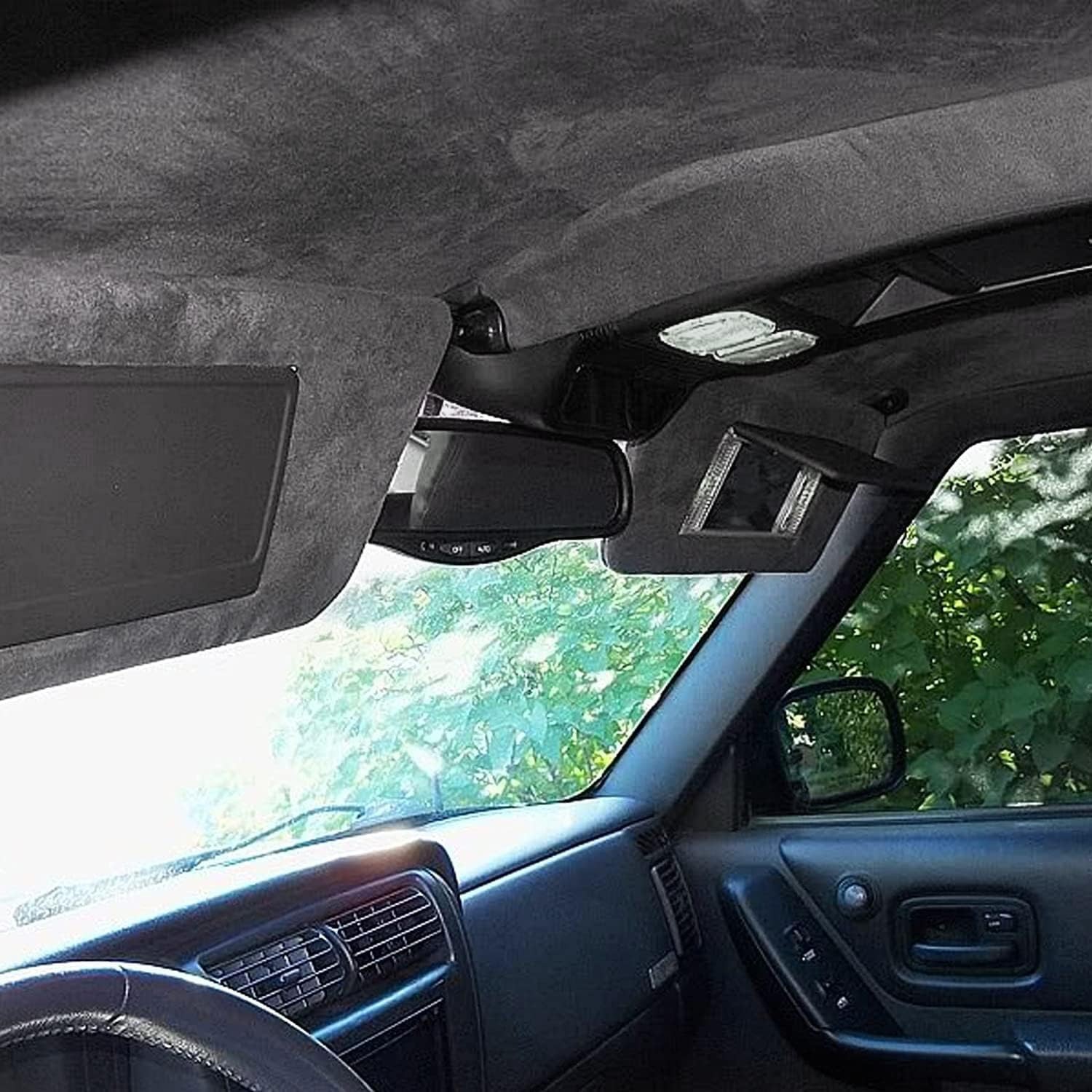 1/8″ Thick Suede Headliner Fabric Foam Back Auto Roof Repair Upholstery Material