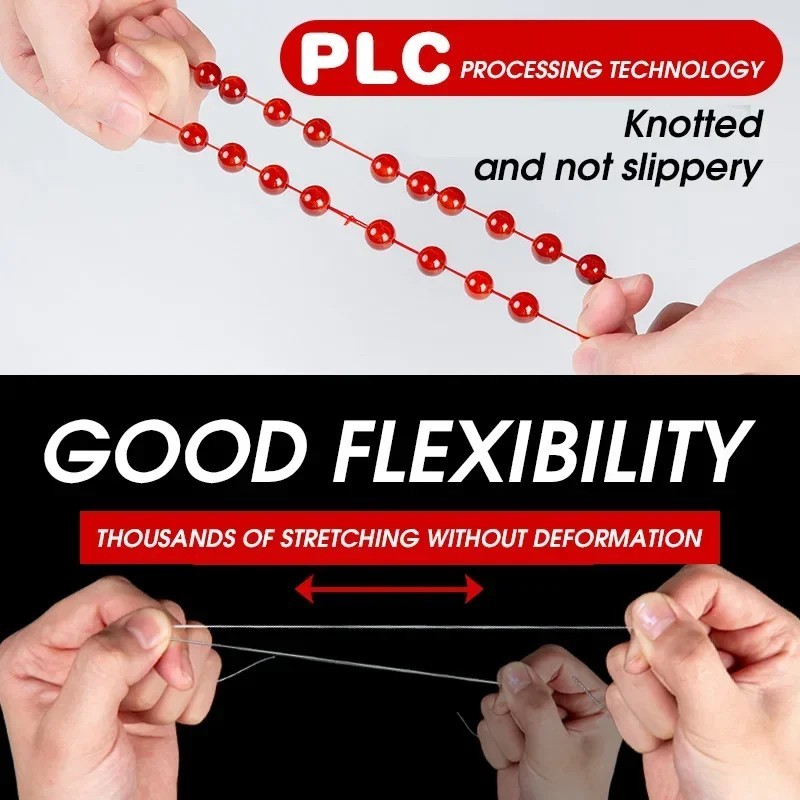 32.8FT 1mm Clear Elastic Beading Cord Stretch String for Bracelet Jewelry Making