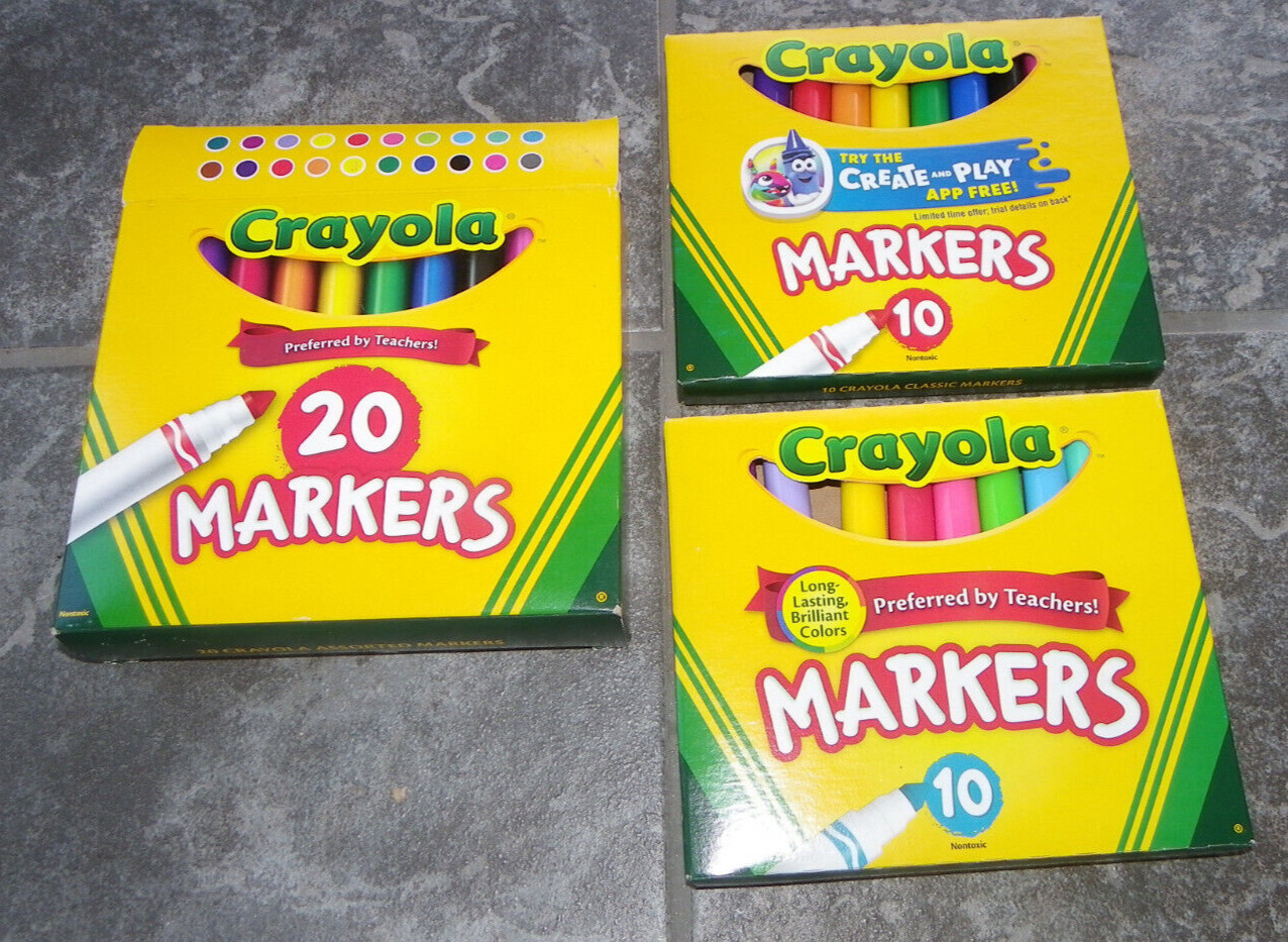Jordan Mark Art Set-Colored Pencils-Pastels-Paints +20 Crayola Broadline Markers
