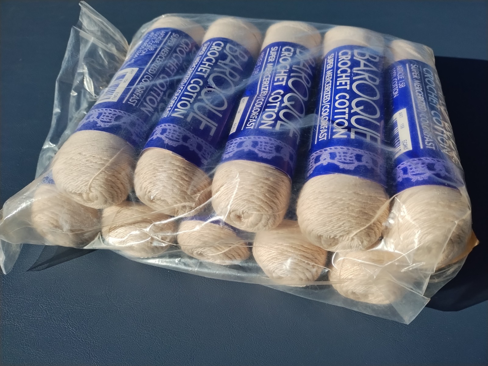 DMC BAROQUE CROCHET COTTON ARTICLE 158 ECRU 10 SKEINS NOS SEALED