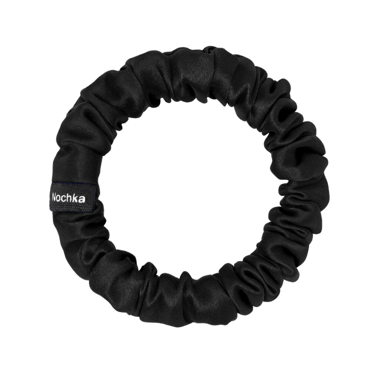 Ultra Skinny 100% Mulberry Silk Scrunchie – Handmade in USA – Hair Tie