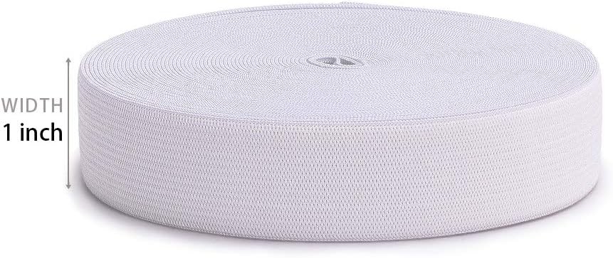 Elastic Bands for Sewing 1 Inch 32 Yards White Knit 1 * 32 Yard,