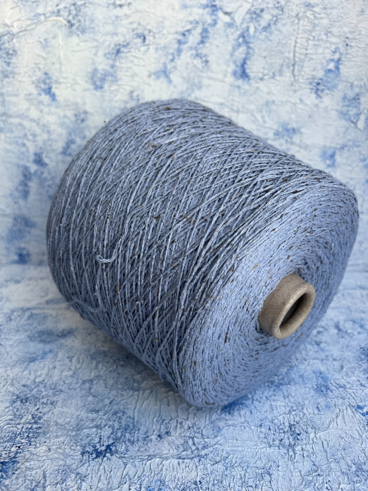 100% Bourette Silk Yarn Sport Italian Yarn Color Light blue, per 100g (3.52oz)