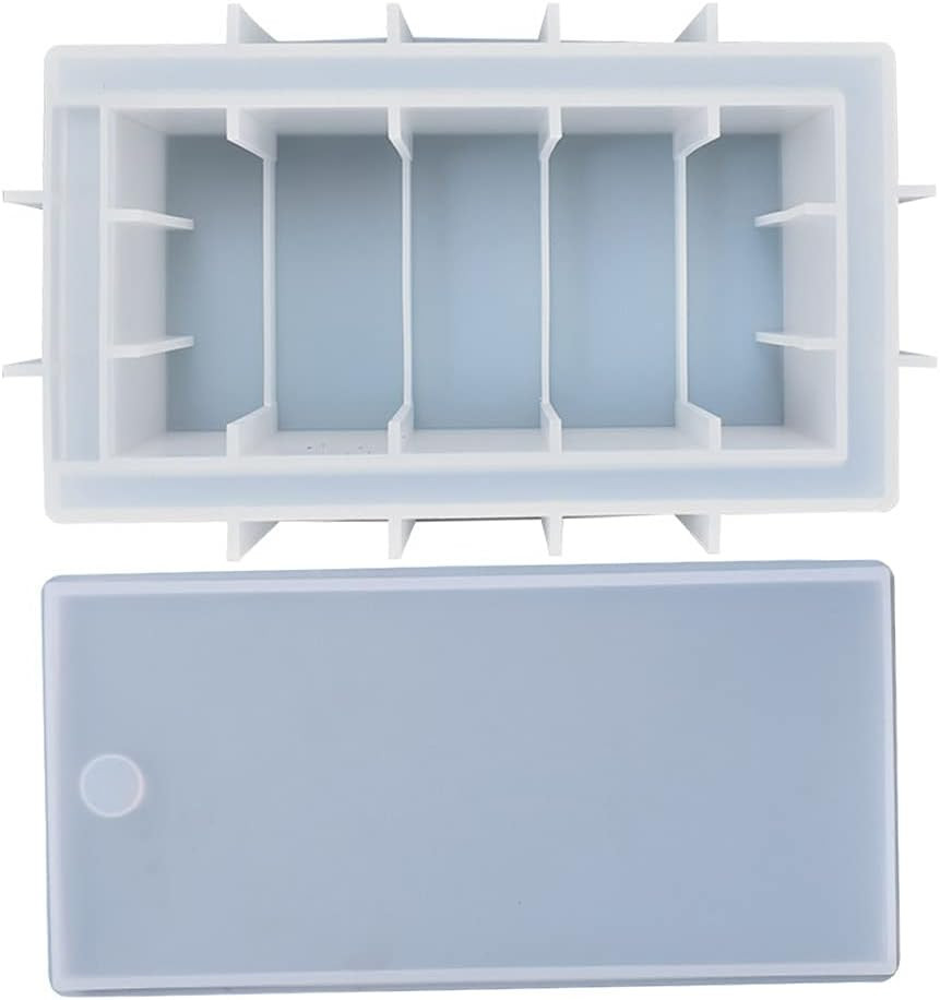 Resin Rectangle Box Mold,Chess Storage Case Epoxy Resin Mold,Silicone Large Stor