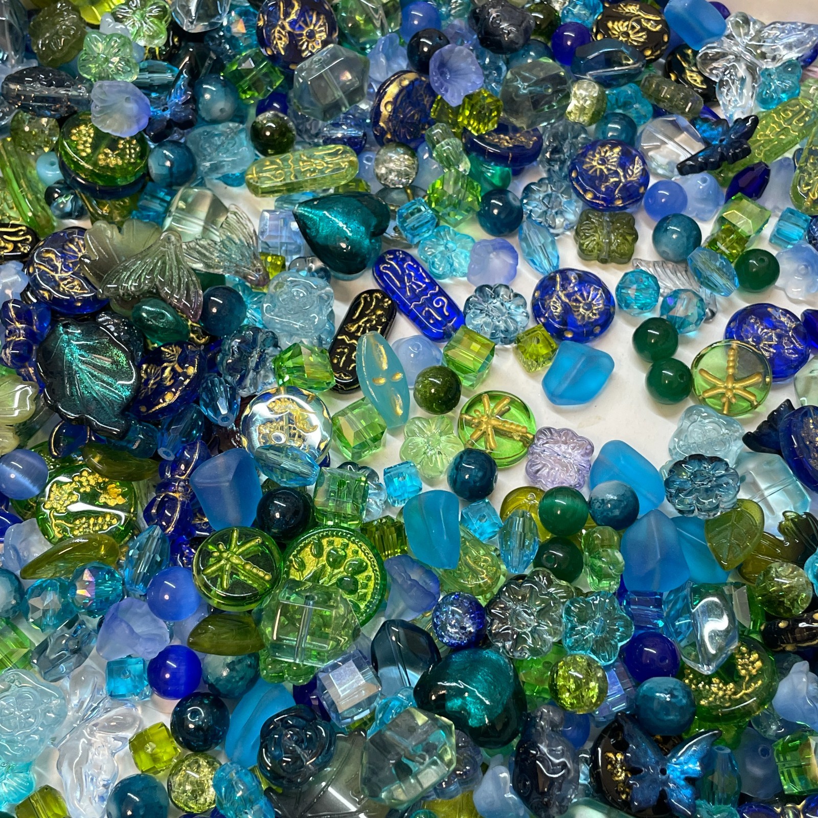 100g Handmade Glass Beads for Jewelry Making – 200 Mixed Styles Assortment