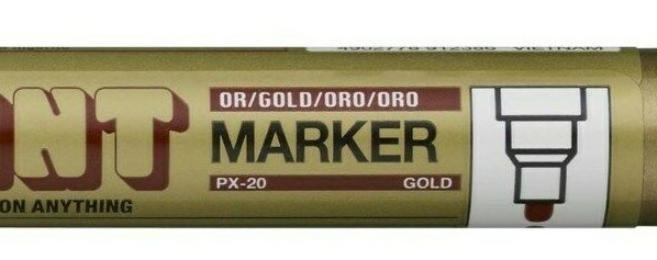 Gold Metallic oil based Paint Marker pen leaf leafing autograph Uni Paint PX-20