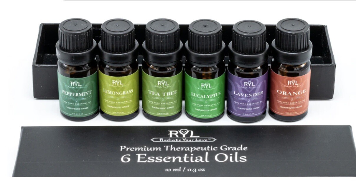 Premium Therapeutic Grade Essential oils 6 pack