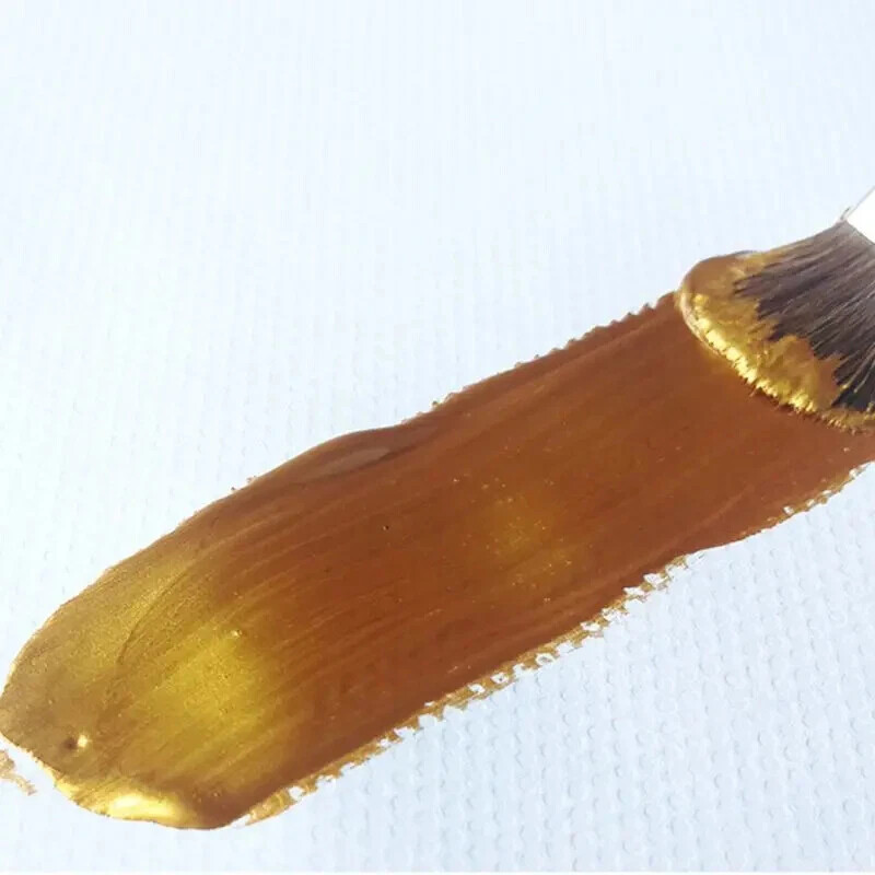 100ml Waterproof Acrylic Paint Gold Metallic Pigment Color for Textile Gypsum