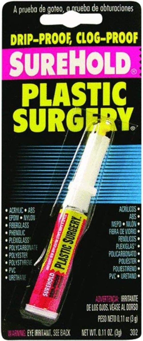 Plastic Surgery Super Glue 3g – High Viscosity, Dries Clear, Waterproof Adhesive