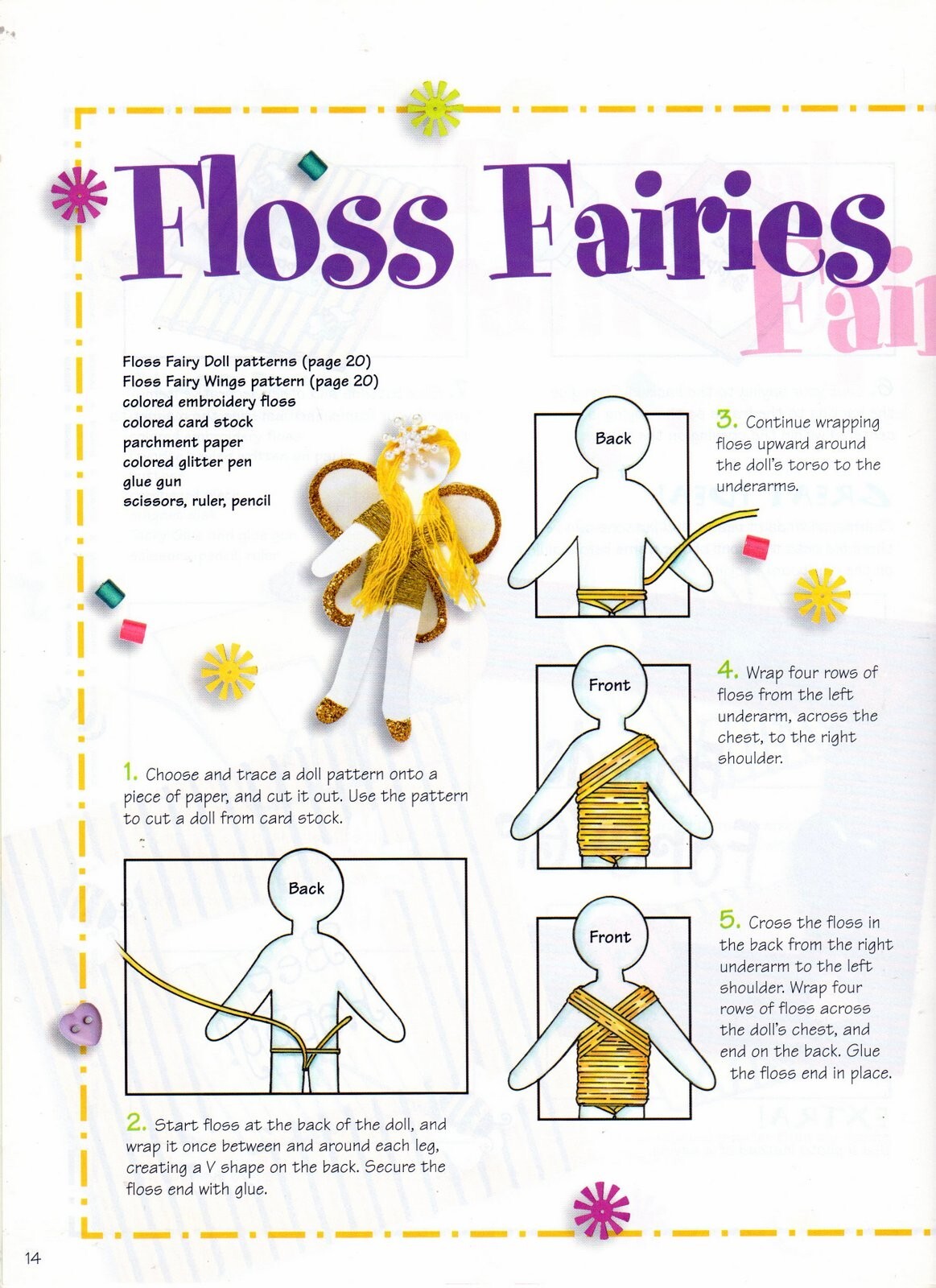 Fun with Floss Imaginative Crafts for Children Ages 8-13 Years Leaflet 1952 NOS
