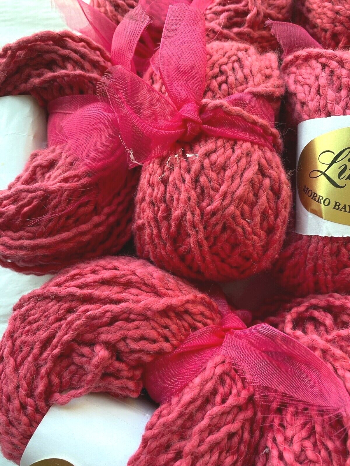 Private Label 75 Yards Cotton Fuchsia Worsted Yarn