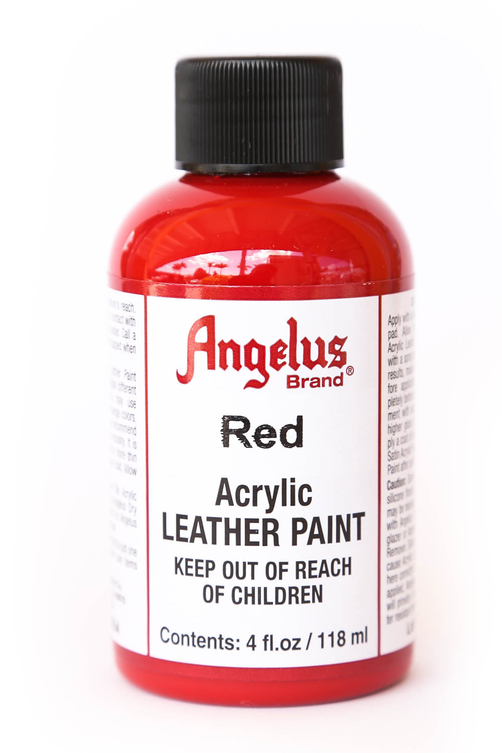 Angelus Brand Acrylic Leather Paint Waterproof Red – 4 oz