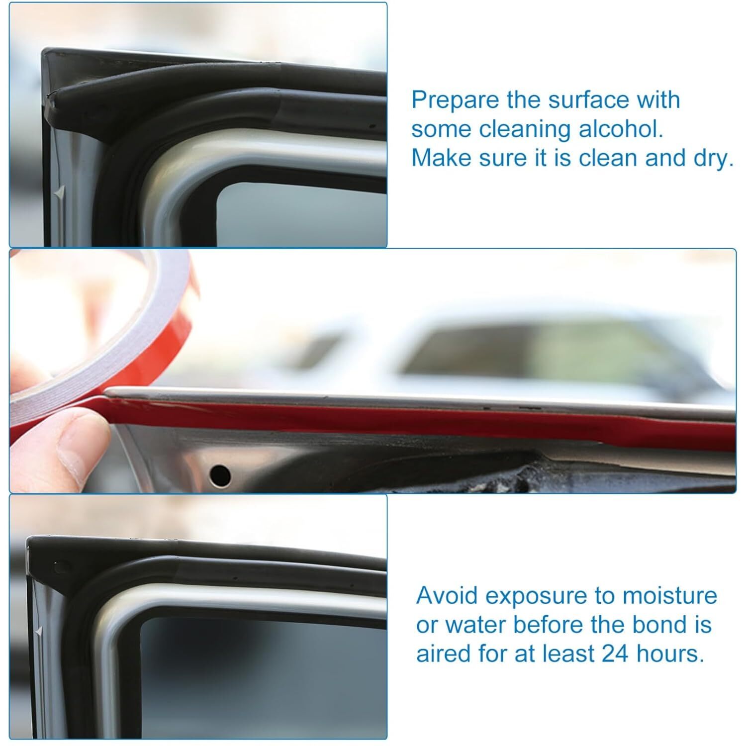 4x Auto Tape Acrylic Foam Double Sided Back Mounting Adhesive 3m x 10mm Car 10ft
