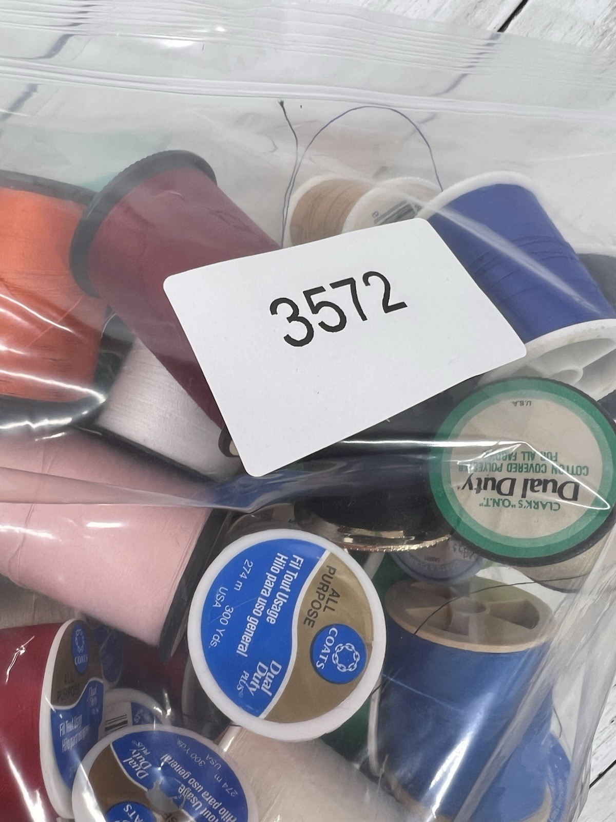 Sewing Thread Spools Mixed Colors Some Vintage Various Brands Colors Lot of 70