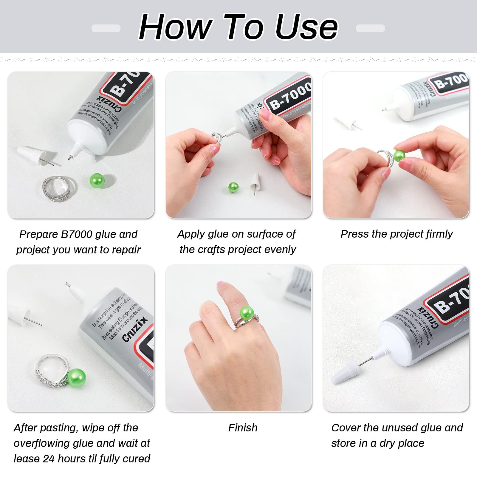 B7000 Jewelry Bead Glue for Making, 3.7 fl oz / 110 ml, 110 ml/ 3.7oz