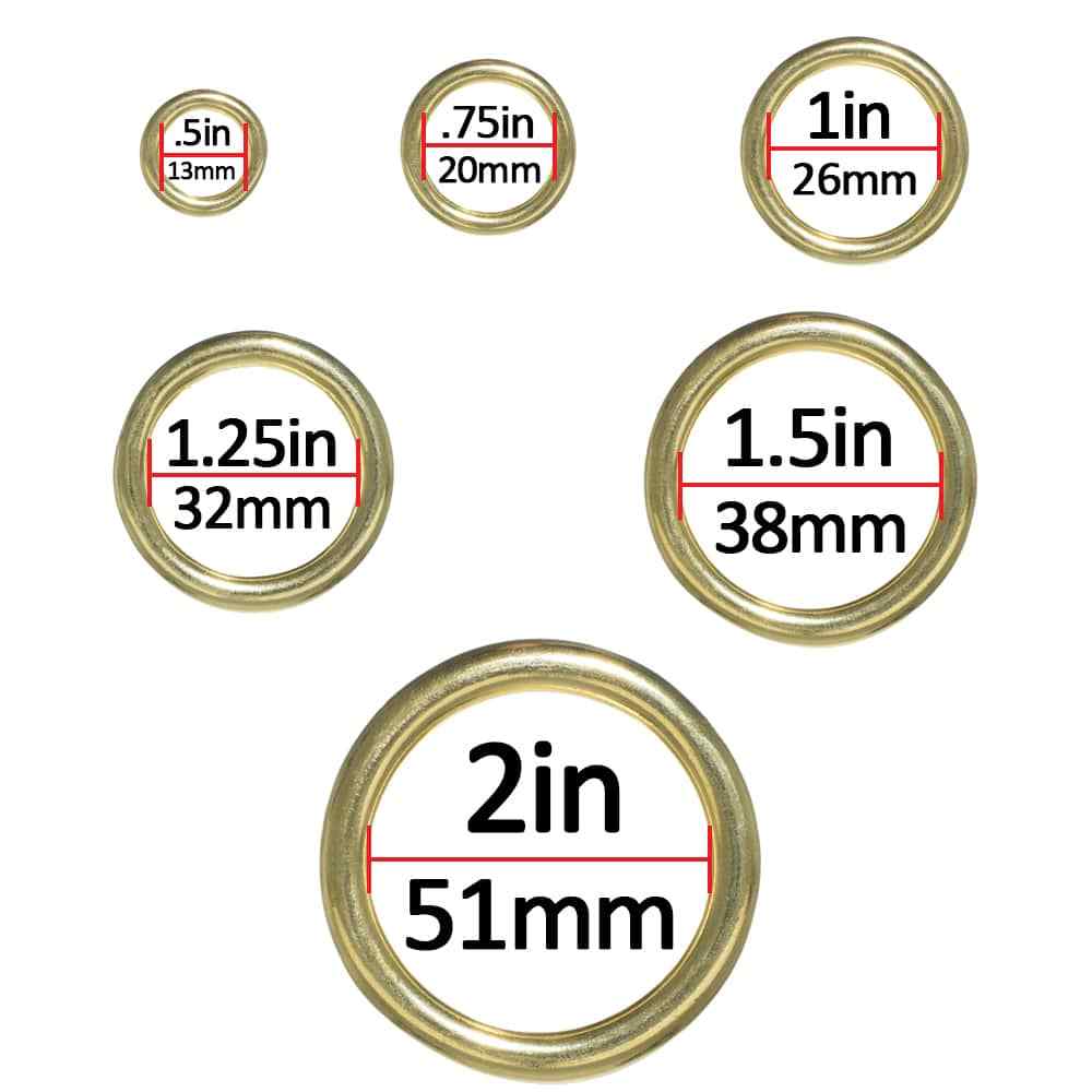 Brass O-Rings – Great for DIY Projects, Decoration & Art