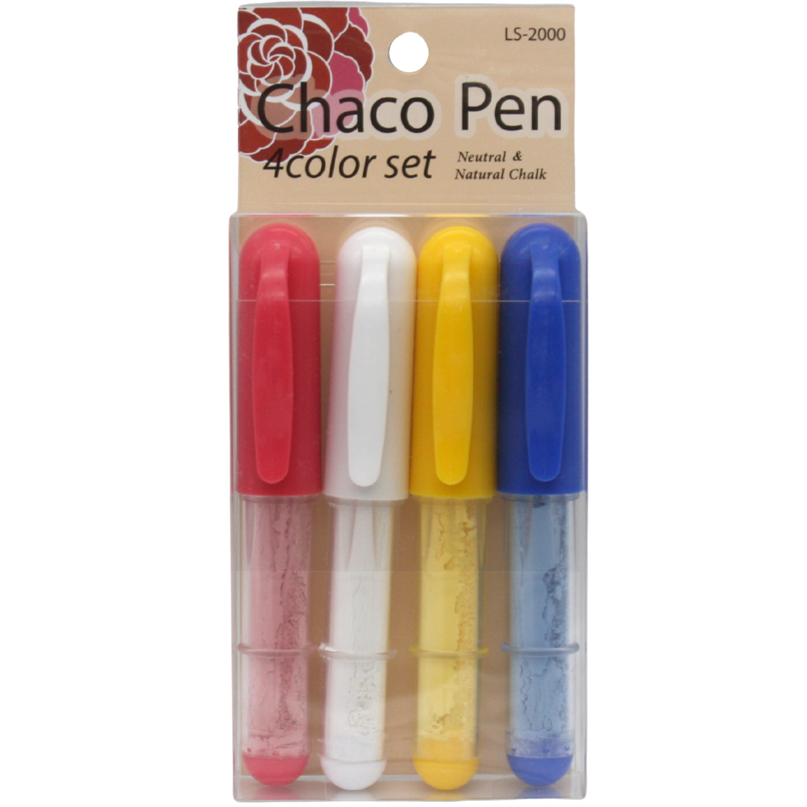 Chaco Pen 4 Color Set – Fabric Marking Pen Style Chalk Wheel