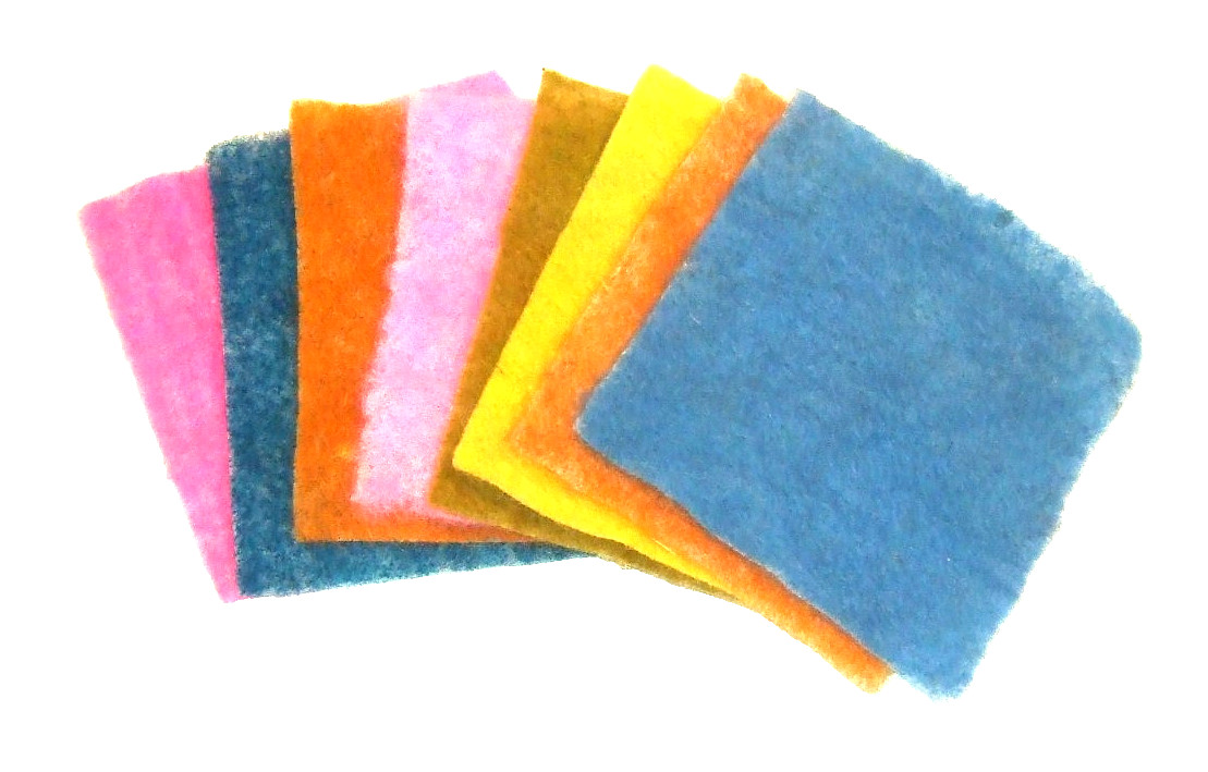 Multicolor Needle Felting Spinning Wool Fiber Roving 2.9 oz. Total – NEW (#47)