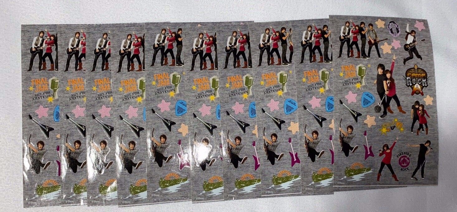 Sandylion Stickers Camp Rock lot of 10 SHEETS 4 X 6