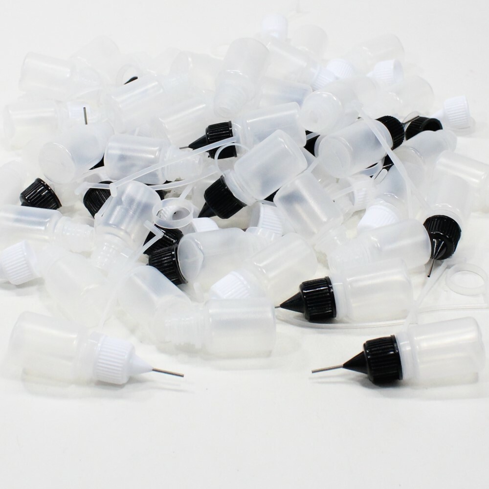 Plastic Dropper Bottles with Precision Metal Needle Tip 5 ml /0.17oz – Bulk Lots