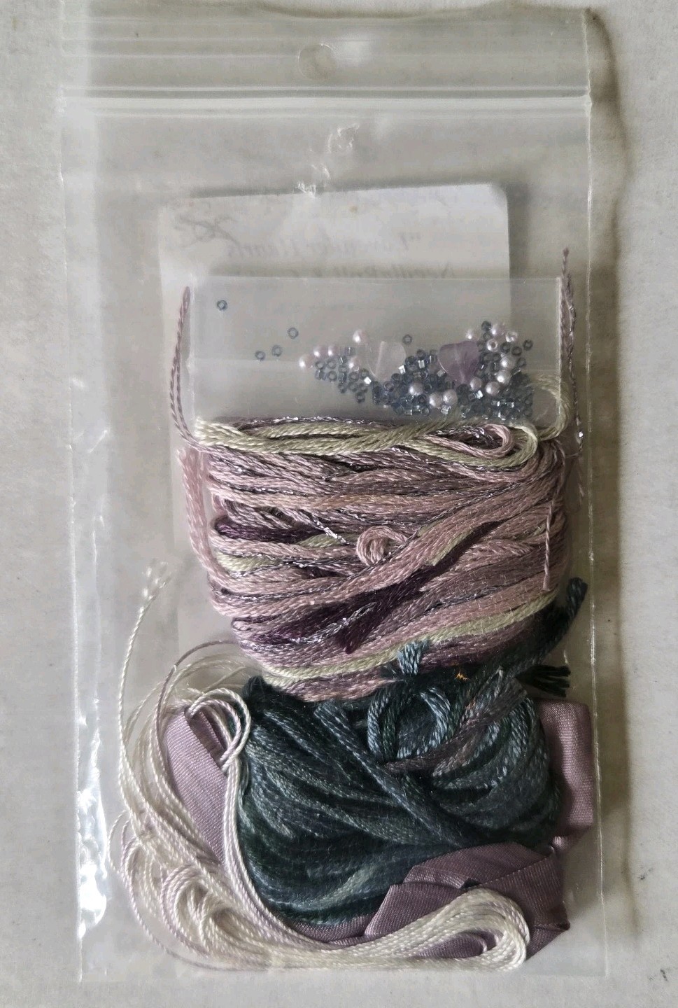 The Victoria Sampler Lavender Hearts Sampler Pattern w/ Embellishment Pack