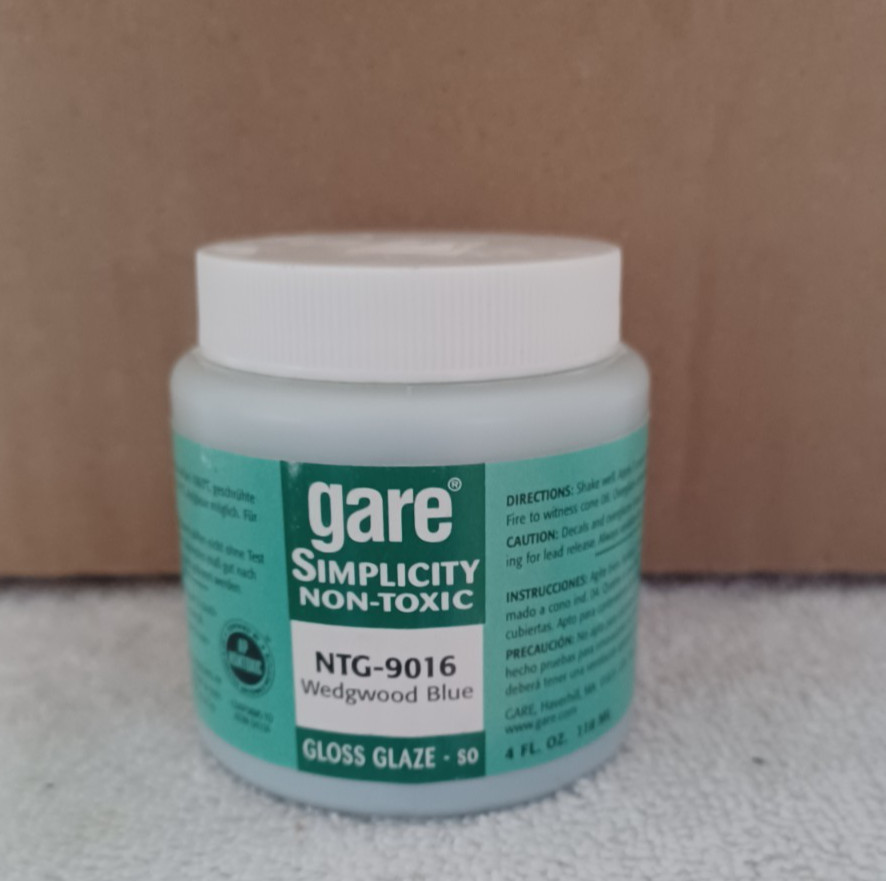 Gare Simplicity Discontinue Wegewood Blue NTG-9016 ceramic gloss glaze Paint 4oz