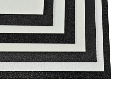 Black ABS Plastic Sheet 3/32″ Thick 24″ x 24″ Haircell Texture Engineering Board