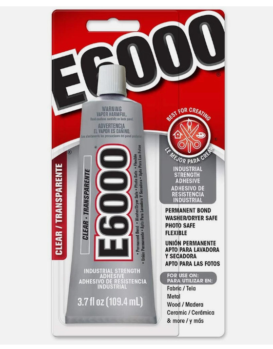 E6000 – Clear Industrial Strength Craft Adhesive 3.7oz – 230010 (1 Pack)