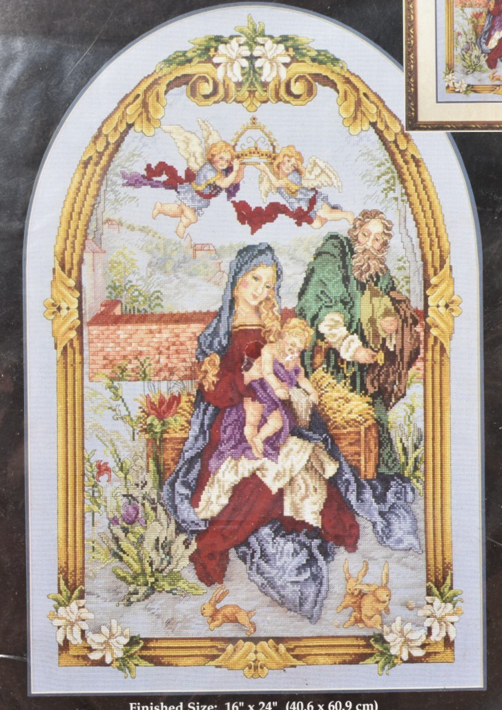 Janlynn Holy Family Christmas Cross Stitch Kit Donna Vermillion Giampa 125-218
