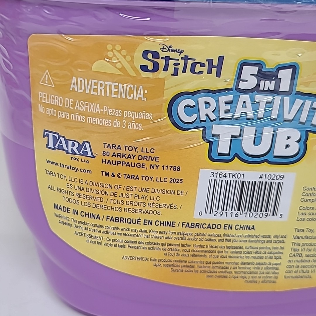 NEW Stitch 5 in 1 Creativity Tub Toy Painting Activity